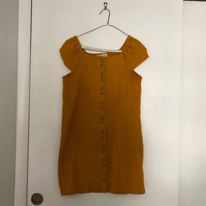 Cap Sleeve Button Up Shift Dress (like new)
